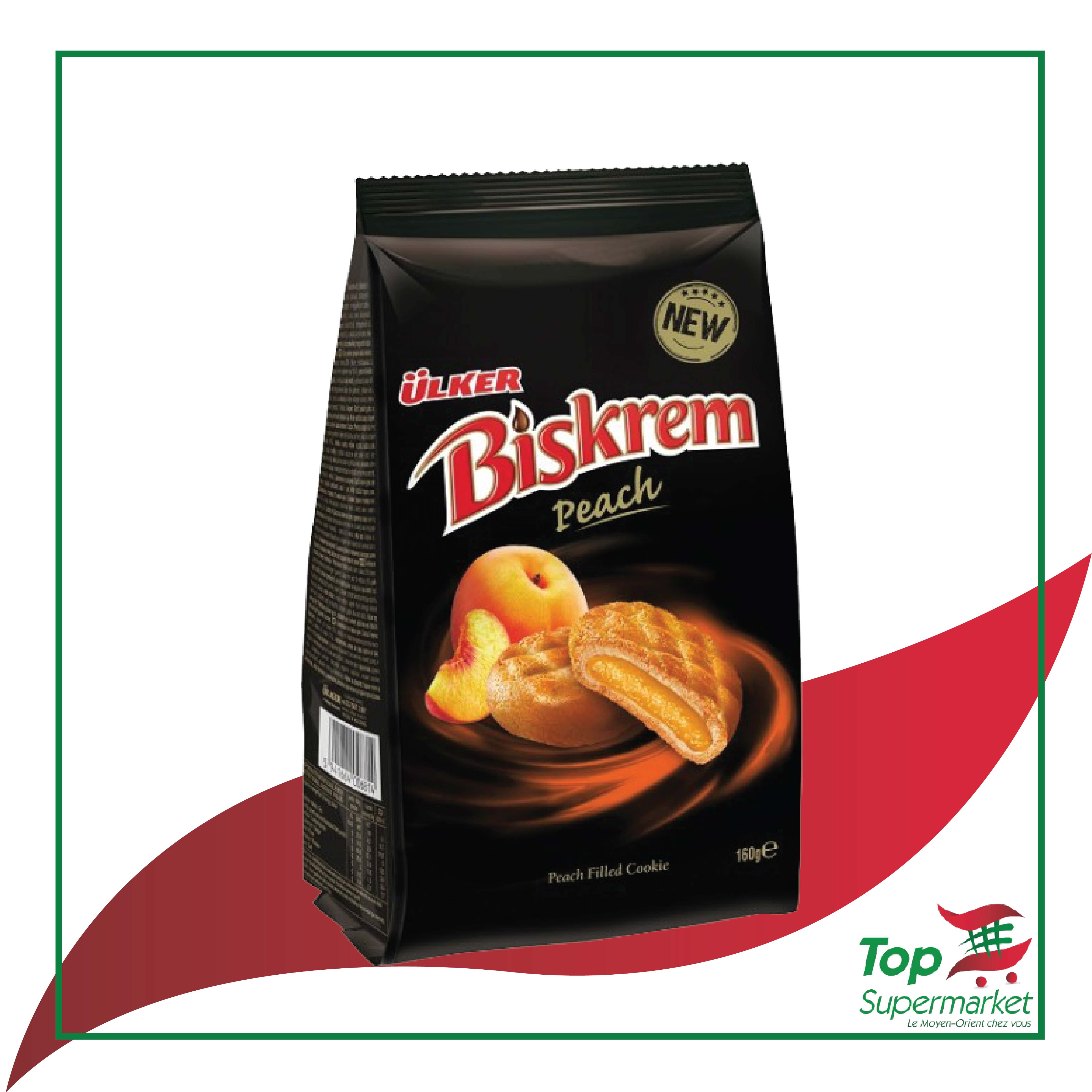 Ulker Biskrem Saveur Pêche 160gr